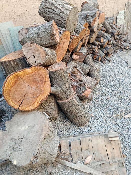 Дрова фруктовые и обычные доски от забора продаються