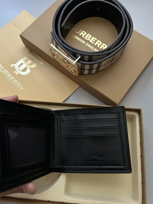 Burberry колан и портфейл