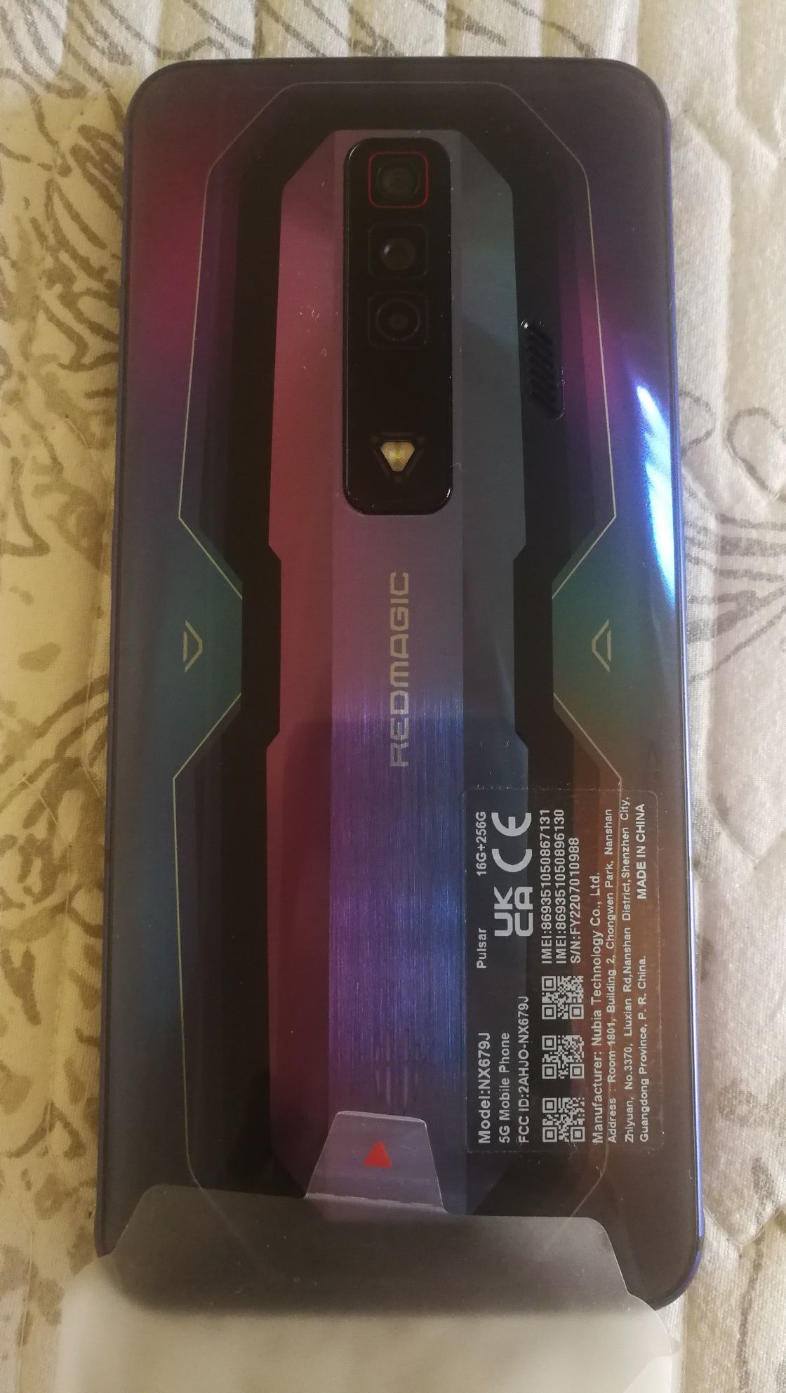 Redmagic 7. 16/256…, 165 Hz, 5G, Pulsar.