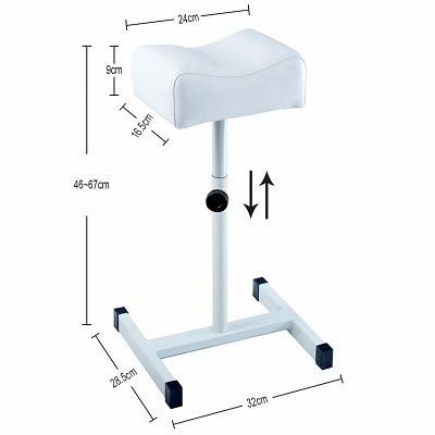 Suport Pedichiura Reglabil Inaltime, Scaun Salon Alb sau Negru