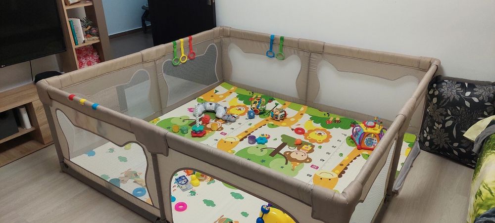 Tarc de joaca copii  Lionelo Willow XL dimensiune 200 x 180