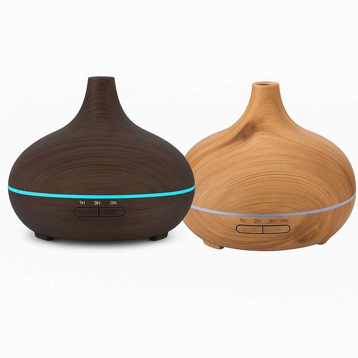Арома дифузер и овлажнител 2 в 1, USB, 150 мл, с дистанционно, таймер