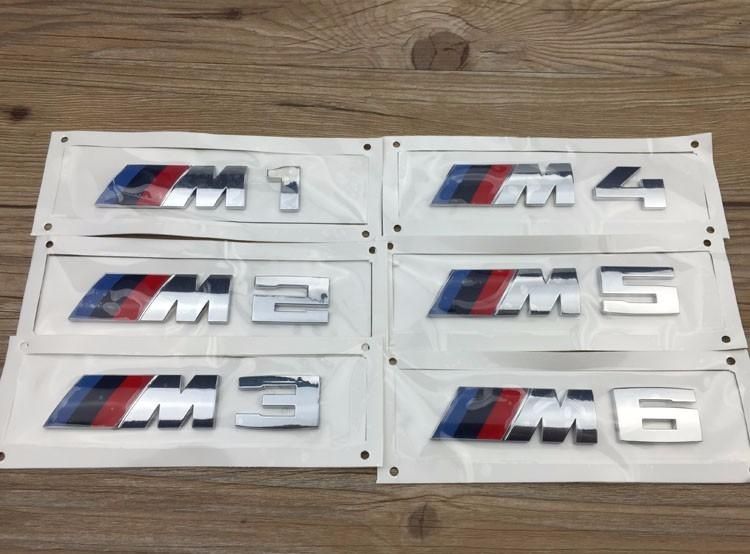 Emblema M1, M2, M3, M4, M5, M6 spate portbagaj BMW