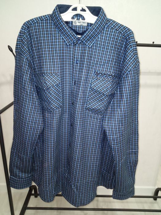 Новая байковая рубашка утепленная, р. 9XL