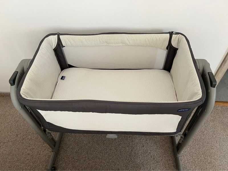 Pătuț Next2me Magic Gri