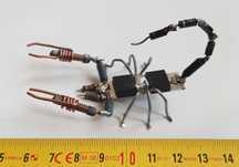 Scorpion - Paianjen - Crab - realizate din piese electronice reciclate