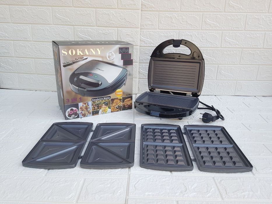 Вафельница 3в1,мультипекарь