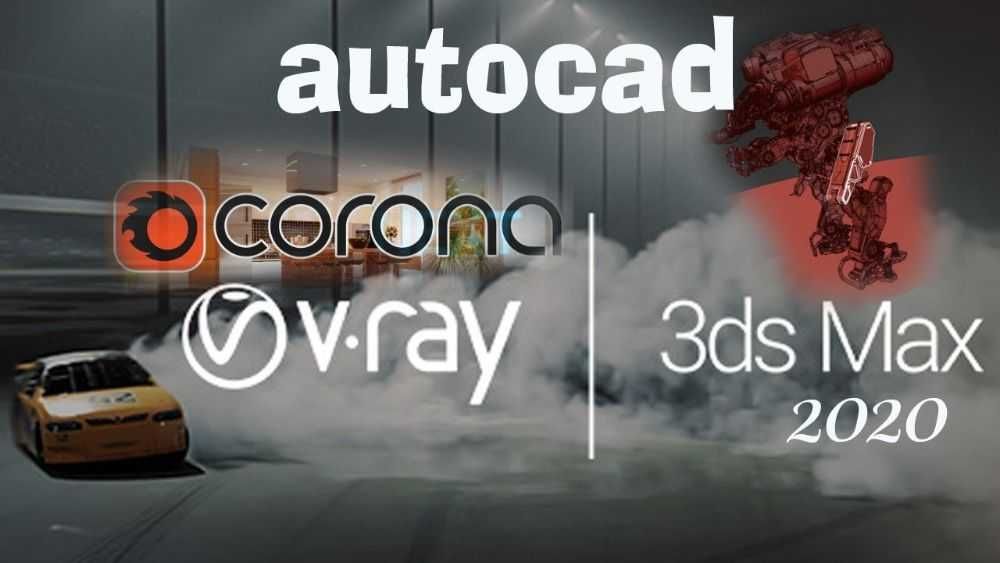 Установка Windows,  AutoCAD, 3DS MAX, V-Ray Corona, corel. и.т.д.