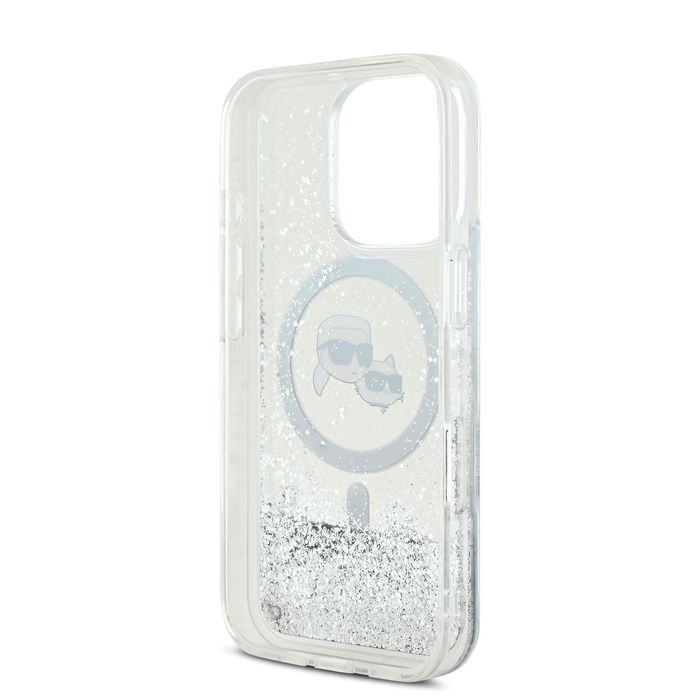 Калъф Karl Lagerfeld Liquid Glitter MagSafe iPhone 16/Pro/Pro Max