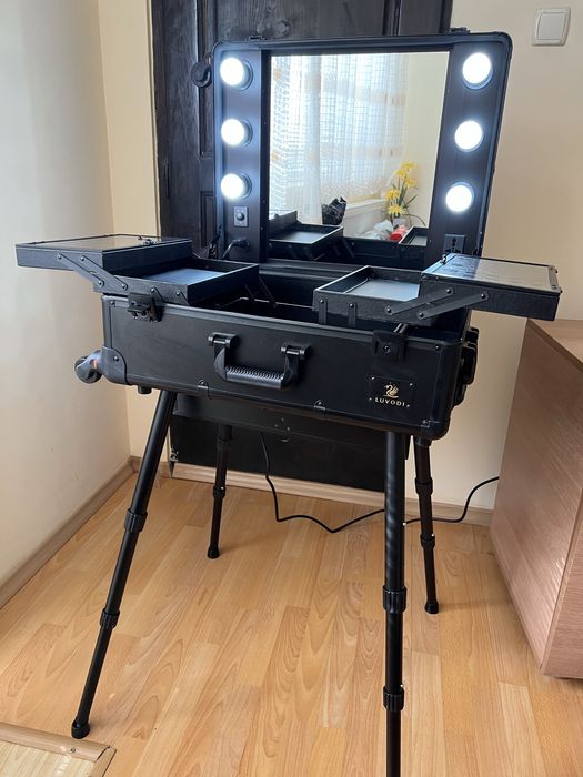 Голям куфар за грим и козметика Luvodi