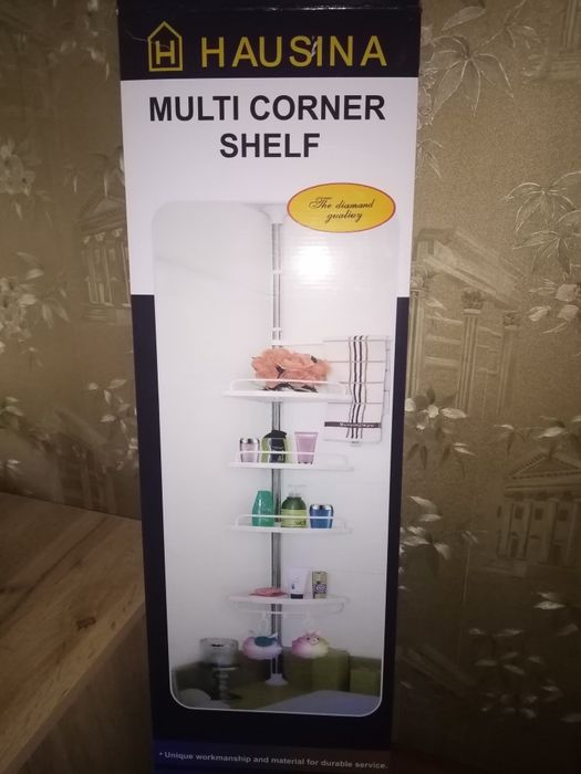 Подставка для шампуня, геля с 4 полками в ванную комнату