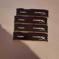 Memorie HyperX FURY Black 32GB, DDR3, 1600MHz, CL10, 1.5V, kit 4x8GB