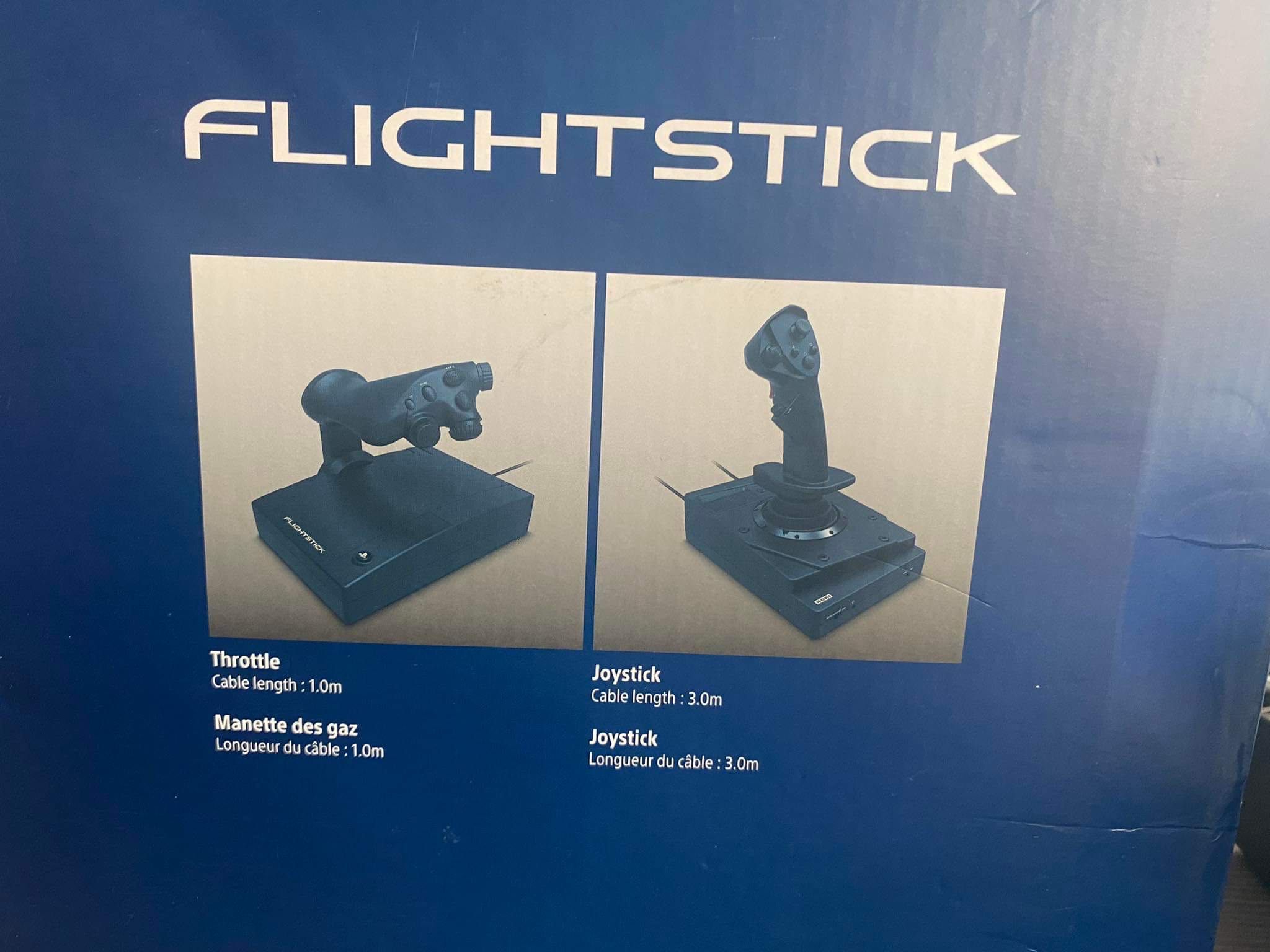 Джойстик Hori Flight Stick съвместим с PS 3/ PS 4/ PC