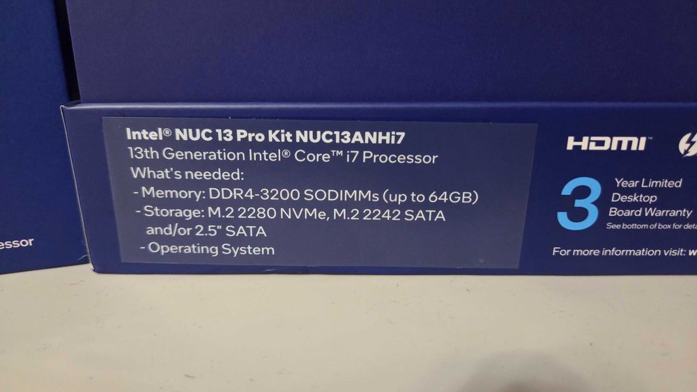 Intel NUC 13 (NUC13ANHi7) – i7 13th Gen 1360P, 32GB RAM, 500GB SSD