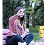 Розово яке от велур