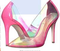 Нови Джесика Симпсън неоново розови обувки на ток