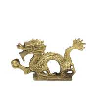 Dragoni din bronz cu bila pe suport