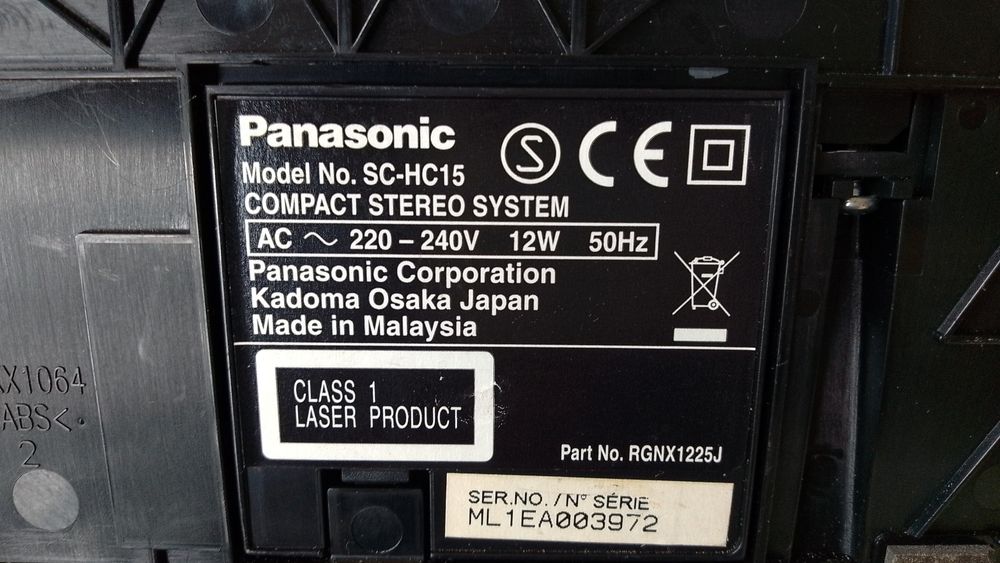 Panasonic Radio CD player Original
