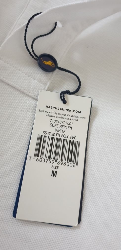 POLO Ralph Lauren Pique Cotton Slim Fit M НОВО! ОРИГИНАЛ Мъжка Тениска