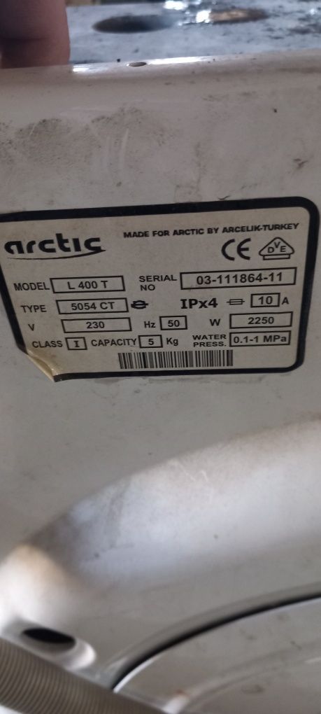 Dezmembrez masina de spalat arctic l400t