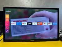 Смарт Телвизор LED Smart  TV Telefunken 32" Youtube ,Netflix,Alexa