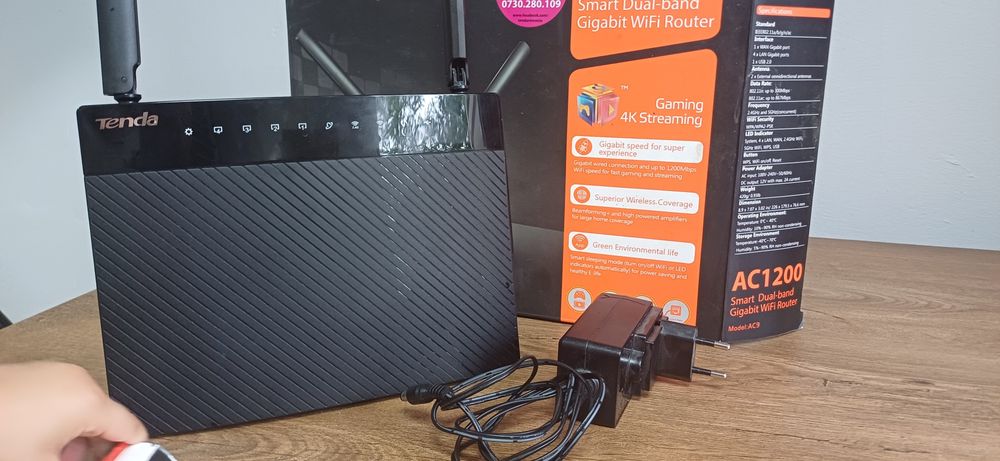 Router wireless Dual Band Gigabit Tenda AC9