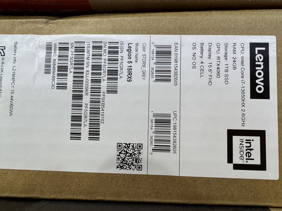 Lenovo legion 5   i7-13650HX