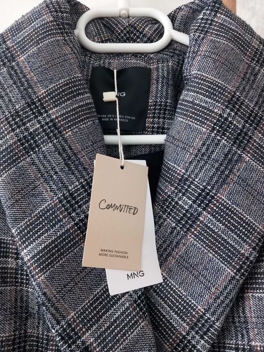 Ново дамско карирано палто MANGO - Committed