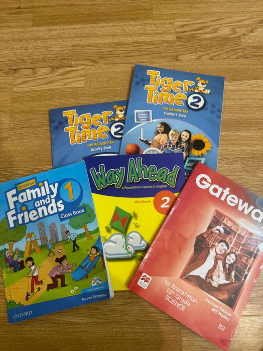 Английский учебники Family and friends, Way Ahead, Gateway, Tiger Time