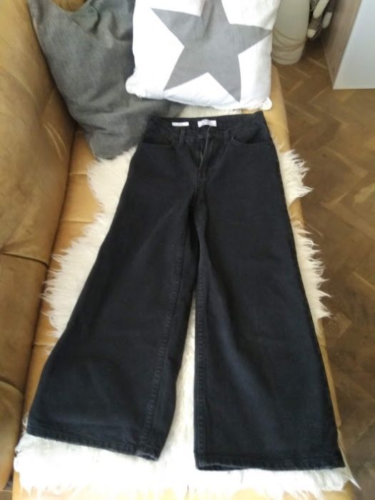 Черни дънки,висока талия ,чарлстон, Bershka