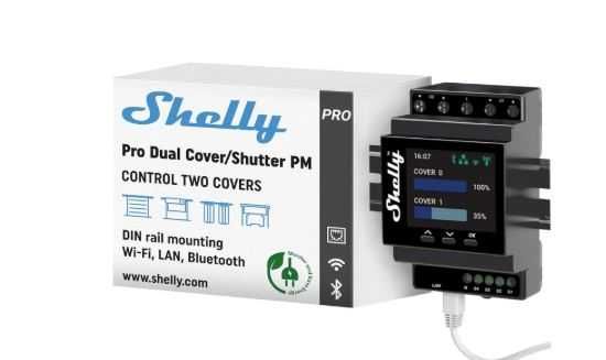 Shelly Pro Dual Cover Controller Smart Profesional , JaluzeleRulouri