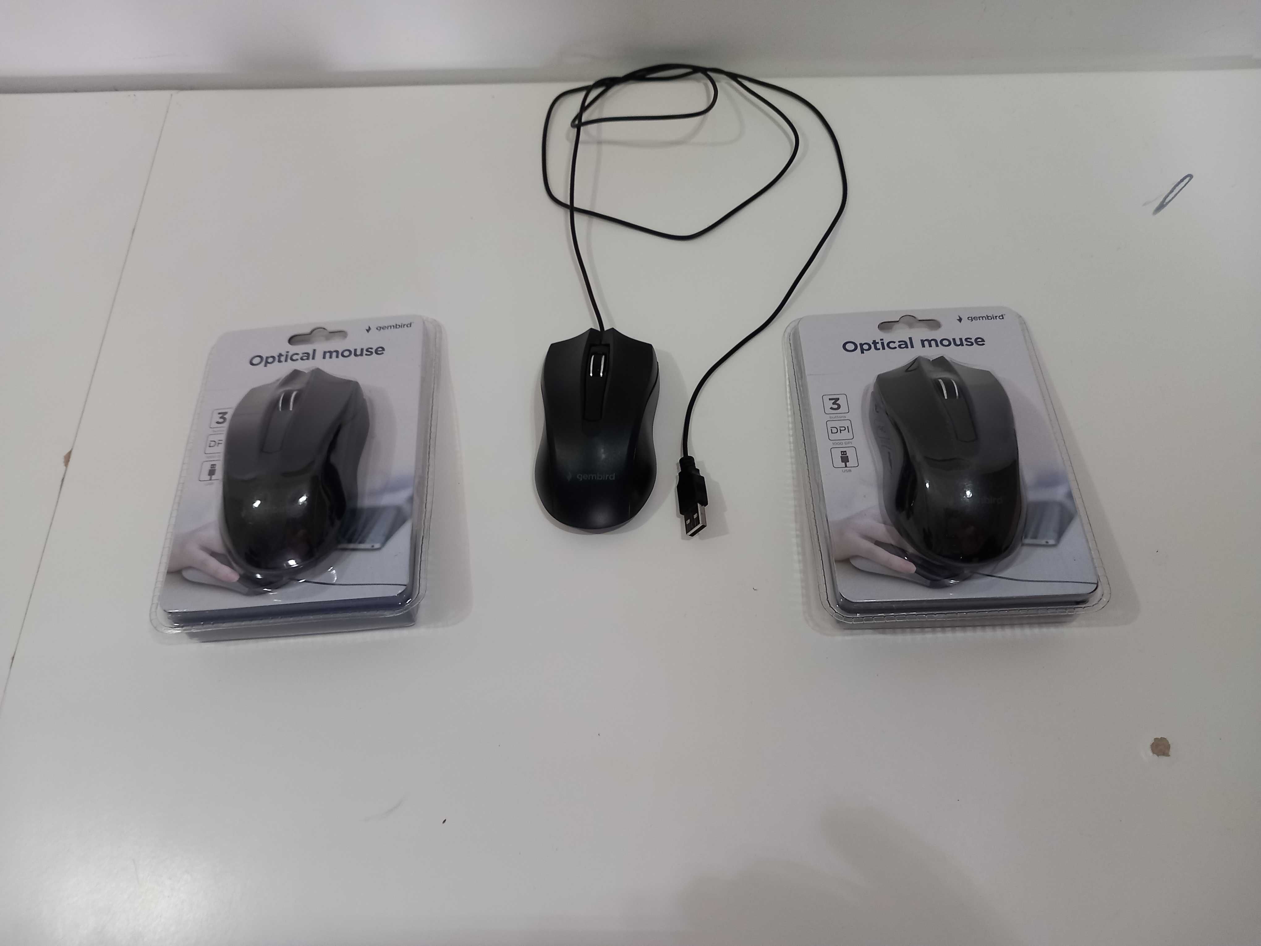 Mouse optic Gembird MUS-3B-01, 1000 DPI, Negru. Noua. Numai 7 lei.