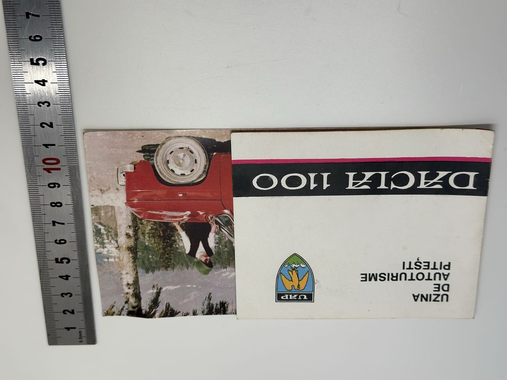 Brosura Perioada Comunista Dacia 1100 1969 Deosebita Rar Uzina Pitesti