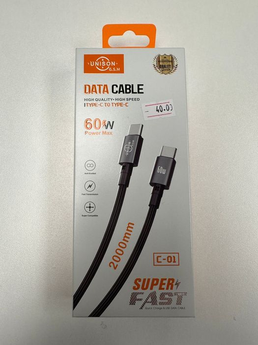 Cablu de date si incarcare Tip C Fast Charge 60W Samsung iPhone Honnor