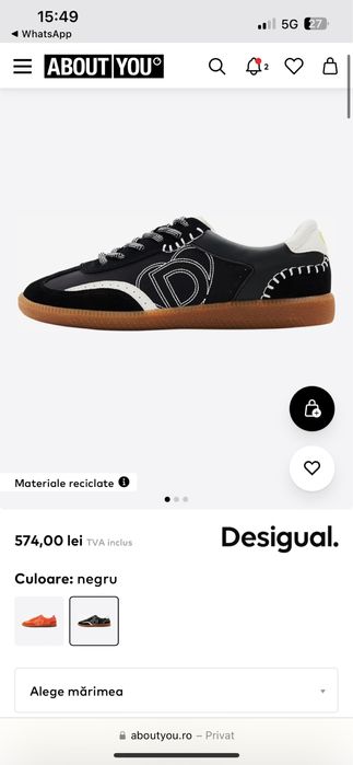 pantofi desigual marimea 38