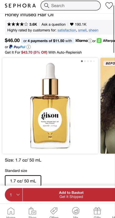Gisou Honey Infused Hair Oil