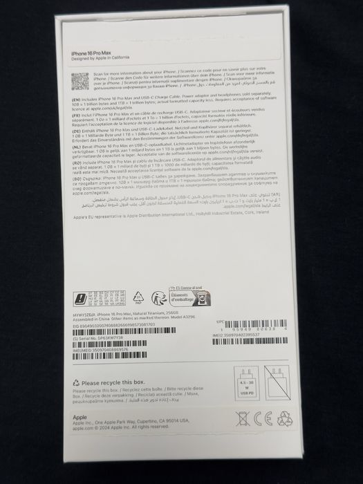 Iphone 16 Pro Max 256GB