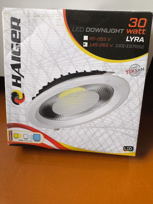 Патолочная Диодный светильник по 30 ватт, 6000 Кельвин