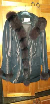 Намалено!!! Зимно дамско палто от естествена заешка кожа "Witgrish"