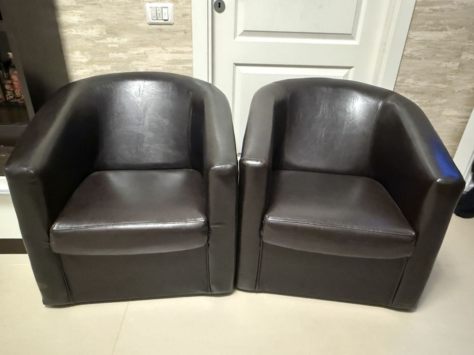 Set 2 fotolii confortabile wenge