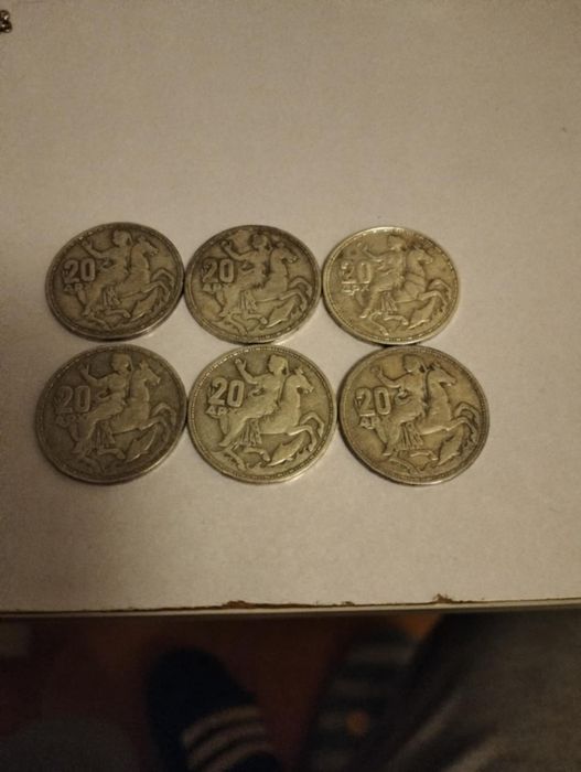 8 Monede vechi Argint