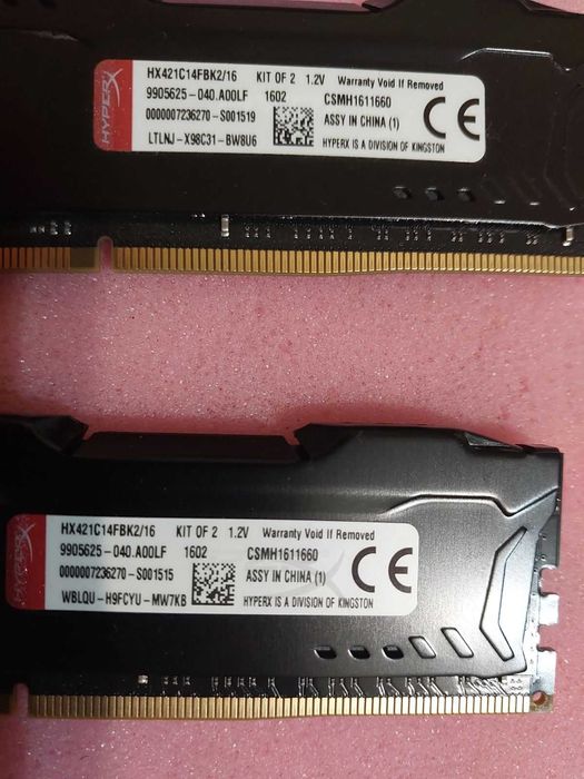 16GB DDR4 Kingston HyperX Fury - 2133Mhz, CL14