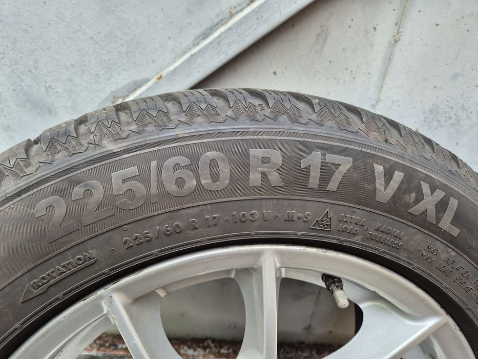 4бр зимни гуми Семперит SPEED-GRIP 5/ 225-60-17/8.2 мм.грайфер/С борд/