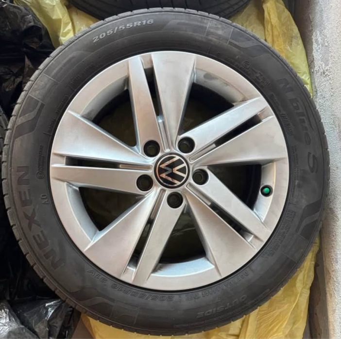 Jante oroginal VW de aliaj 5x112 r16 cu anvelope