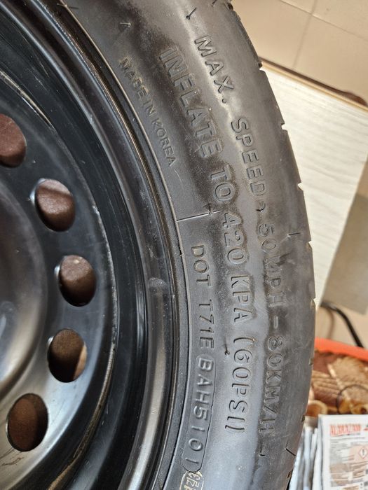 Roata de rezerva slim Hankook, noua, nerulata