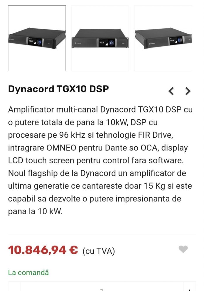 Dynacord TGX 10 (fbt,rcf,xa,vl,ev)