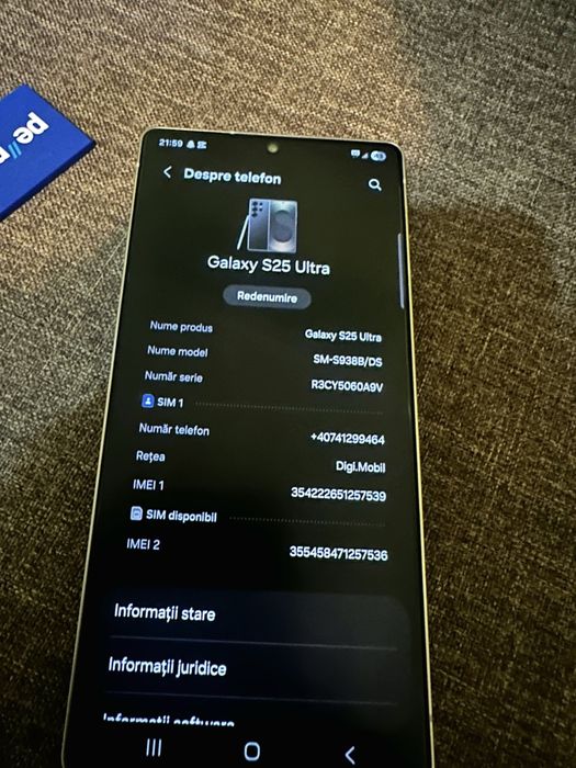 Samsung S25 Ultra 2 ani garantie