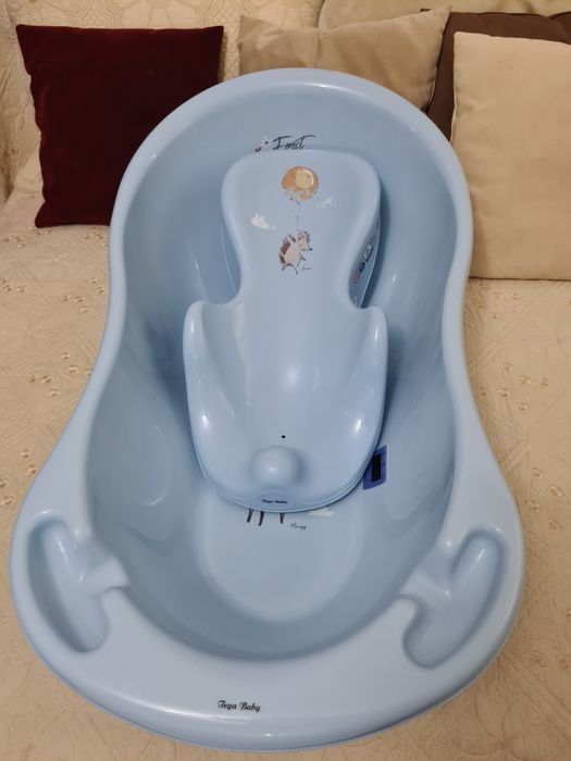 Cadita Tega Baby Forest 86cm - albastra senzor temperatura + reductor!