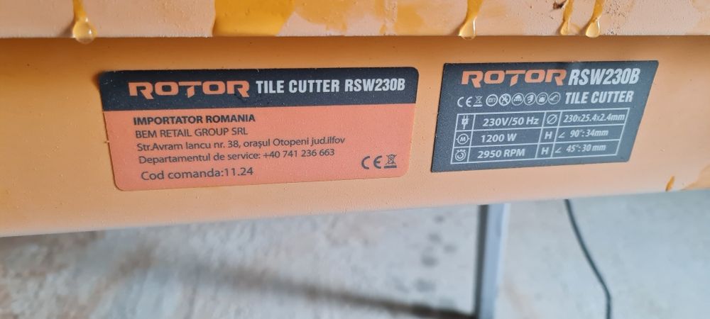 Mașina tăiat gresie Rotor RSW230B