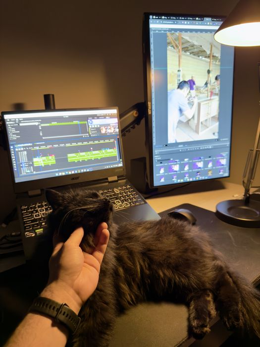 Qora mushuk, Mujik, sokin